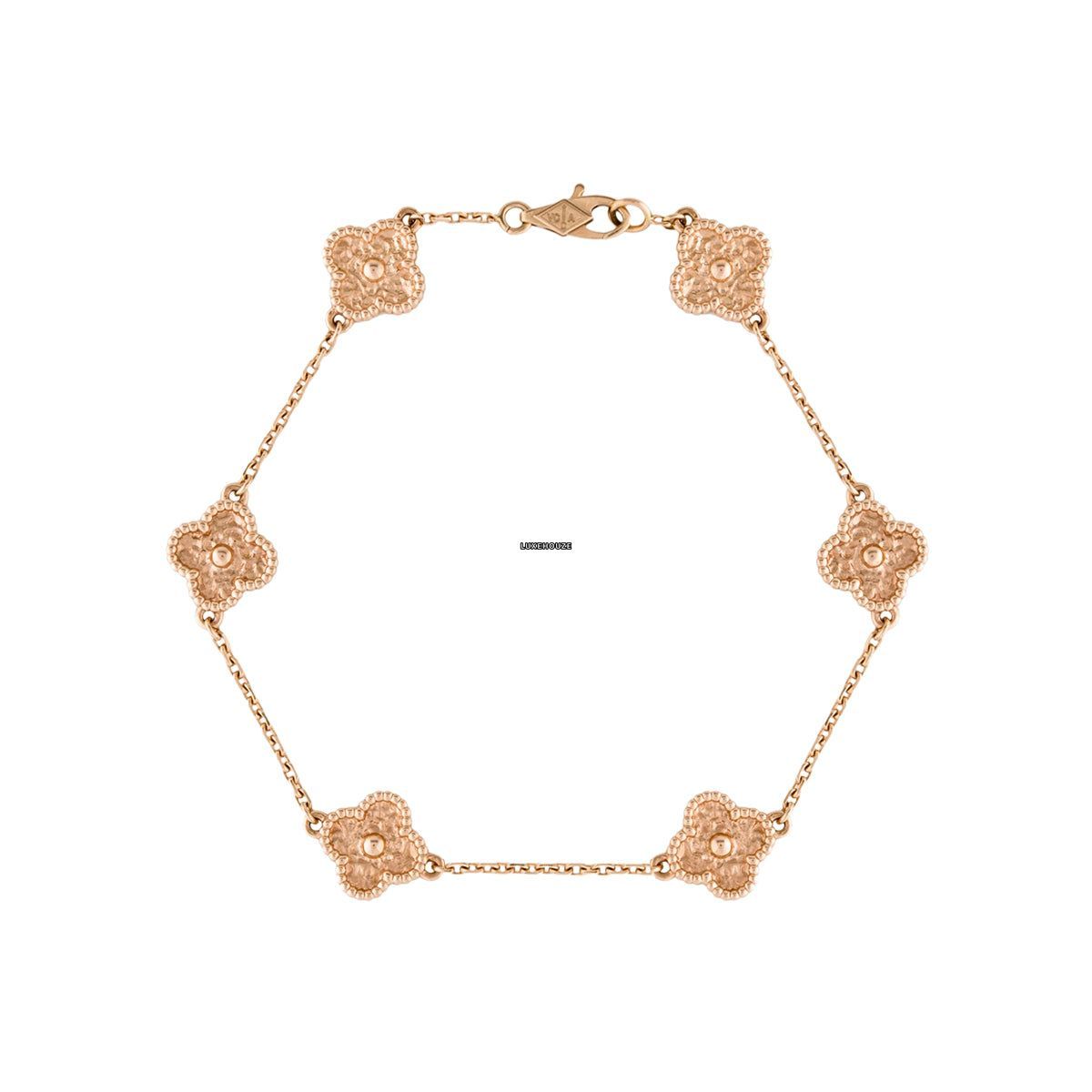 Van Cleef & Arpels Sweet Alhambra Bracelet 6 motifs 18K Rose Gold VCARO8DD00