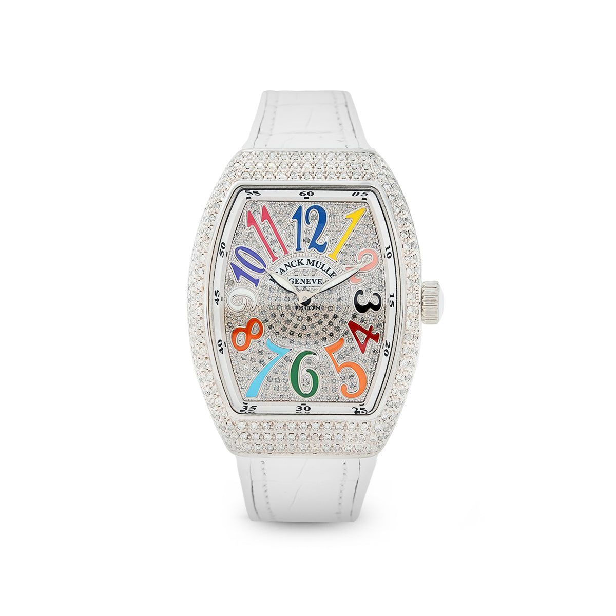 Franck Muller V 32 QZ.BLC (BLC.COL DRM AC) (Color of Dream, Full Aftersetting)