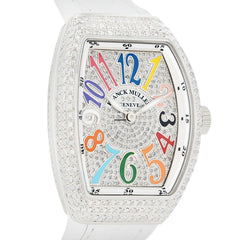Franck Muller V 32 QZ.BLC (BLC.COL DRM AC) (Color of Dream, Full Aftersetting)