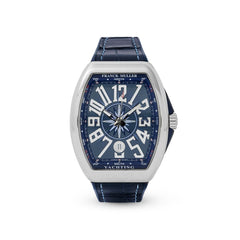 Franck Muller Vanguard V 41 SC DT YACHTING AC.BL (BL.BLC AC) (Blue Dial, White Numbers)