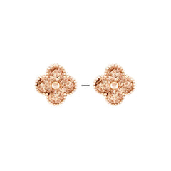 Van Cleef & Arpels Vintage Alhambra Earrings 18K Rose Gold VCARN9T400