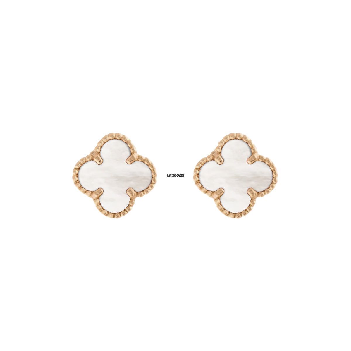 Van Cleef & Arpels Vintage Alhambra Earrings 18K Yellow Gold Mother-of-pearl VCARA44100